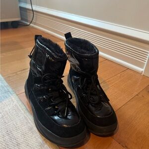 Pajar Black Quilted Winter Boots